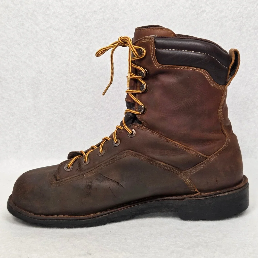 Danner Quarry USA Work Boots Mens 11.5 EE Brown Alloy Toe Gore-Tex Vibram 17317
